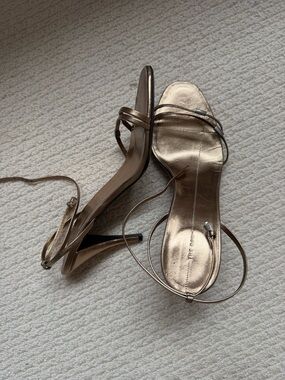 The Row Cleo Bijoux Metallic Ankle Strap Sandal
